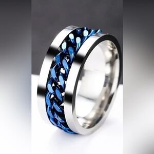 💙Fidget Spinning Ring~Size 9~UNISEX~NWT